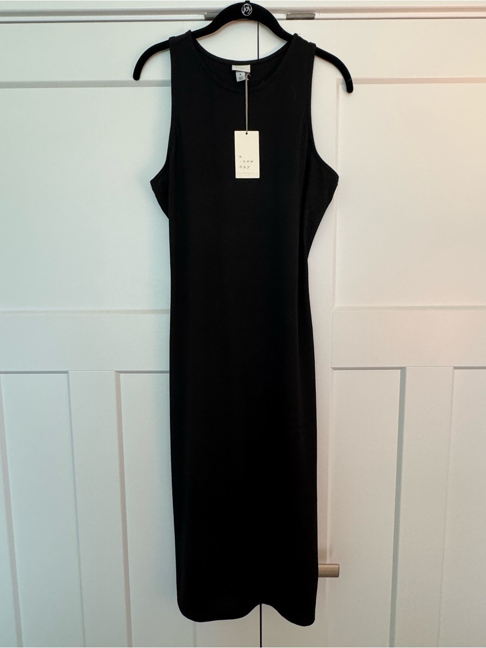 NWT A New Day Black Sleeveless Midi Dress